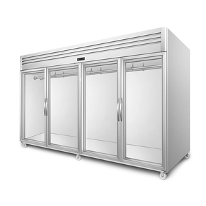 Frigorifero Commerciale per Carne con Porta in Vetro e Acciaio Inox, Espositore Refrigerato per Macellerie - Product Image 6