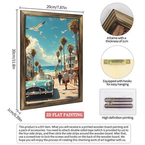 <span class=keywords><strong>Arte</strong></span> della Piramide <span class=keywords><strong>Egizia</strong></span> 20x30cm in Cornice di Legno Sabbiato - Product Image 3