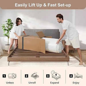 Kích thước đầy đủ nệm 10 inch, công ty trung bình, lai Bộ nhớ bọt matress trong một hộp - Product Image 6