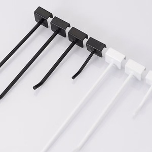 Gancho de seguridad para exhibición en tablero perforado, de tubo cuadrado, para colgar en estanterías de rejilla metálica de acero, el más vendido para tiendas minoristas. - Product Image 6