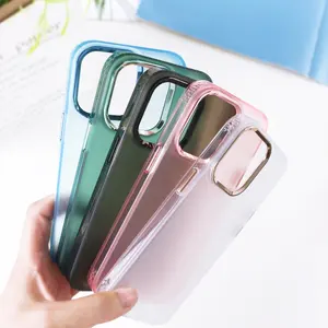 Translucent Fashion Matte Smooth Feel Phone Case Shockproof Bumper Phone Case For Iphone 12 13 14 Pro Max