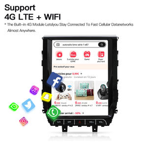 STWEI 12.1" Tesla Style Screen <b>Car</b> Radio GPS Navigation for Toyota Land Cruiser LC200 2016-2021 Multimedia Video Player Carplay - Product Image 6