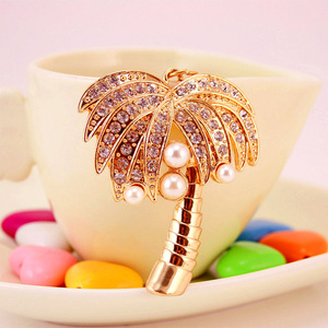 <span class=keywords><strong>Cocotier</strong></span> cristal perle porte-clés couleur <span class=keywords><strong>dorée</strong></span> porte-clés femme sac pendentif Souvenir cadeau Hawaii <span class=keywords><strong>plage</strong></span> - Product Image 3