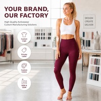 Leggings de yoga taille haute unis pour femme, longueur intégrale, extensibles mats, effet ventre plat, vente en gros, logo personnalisé, OEM, pantalons sur mesure