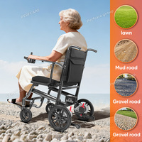 Fauteuil roulant électrique de luxe Perfcare XN01 100% carbone, le plus léger (11 kg), pliable, pour personnes handicapées et personnes âgées, dispositif médical de mobilité.