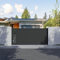 Villa Swing Gate Designs et Jardin Moderne Rétractable Personnalisé Couleur Peinture Automatique Système Électrique Porte Extérieure