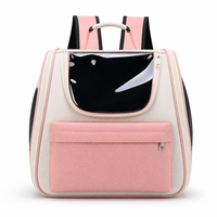 Mochila Transpirable e Impermeable para Perros y Gatos, Bolsa de Viaje para Mascotas con Diseño de Cápsula Espacial Oxford, 37x25x34cm, Plegable, OEM