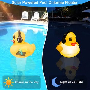 Năng lượng mặt trời Inflatable vịt Clo Dispenser cho máy tính bảng Clo 3 inch Clo Floater - Product Image 2