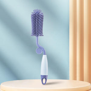 Vente en gros en stock brosse à <span class=keywords><strong>biberon</strong></span> brosse à <span class=keywords><strong>tétine</strong></span> 360 rotation 2-en-1 brosse de nettoyage en silicone pour biberons - Product Image 6