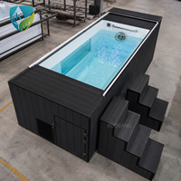 Piscina Contenedor Calefactada de 20 pies con Sistema de Filtración para Nadar en Invierno en el Patio Trasero