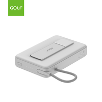Batteries externes mini sans fil 15W avec câble intégré, chargeur mobile portable au lithium en gros, batterie externe magnétique PD 45W 10000mAh OEM