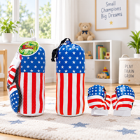 Jouet d'entraînement de boxe pour enfants avec ensemble de sacs de frappe pour des jeux sportifs actifs, des jeux d'introduction et des activités de pratique pour débutants