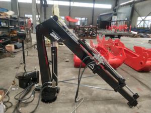 0.8 tonnes grue de levage remorque hydraulique pliante Grua petite grue pour camionnette électrique montée sur camion <span class=keywords><strong>Mini</strong></span> grue - Product Image 6