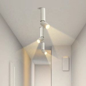 Hiện đại tối giản Led hình trụ COB Downlight 300 + 100 mét có thể điều chỉnh chiều cao Trần Ống ánh sáng - Product Image 4