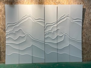 Hiện đại Châu Âu tối giản 3D hình nền phong cách cổ điển khắc ba chiều tường Bảng điều khiển không thấm nước chống cháy nhà tường bảng - Product Image 5