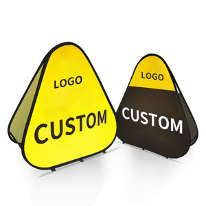 Al Aire Libre de impresión personalizada Vertical Pop Out Sideline a <span class=keywords><strong>Frame</strong></span> Banners Triangle Pop Out Banner para publicidad al aire libre - Product Image 1