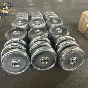 SK200 SK100 SK120 SK125 SK160 suku cadang roda bawah roda <span class=keywords><strong>Idler</strong></span> depan penggali Mini Undercarriage <span class=keywords><strong>Idler</strong></span> Roller - Product Image 2