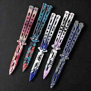 Cuchillo Mariposa Chasing Wind <span class=keywords><strong>CSGO</strong></span>, Cuchillo de Práctica Plegable Igual al del Juego, Sin Filo, Venta al por Mayor de Fábrica - Product Image 4