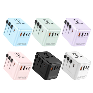อะแดปเตอร์แปลงไฟแบบ Universal รุ่นใหม่ พร้อมที่ชาร์จ USB สำหรับเดินทางต่างประเทศ - Product Image 2