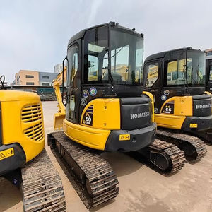 Mini-excavatrice Komatsu PC50 d'occasion de haute qualité, 5 tonnes, mini-excavatrice compacte d'occasion, d'origine Japon, certifiée CE, avec accessoire tarière. - Product Image 1