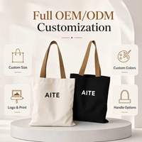 Sac fourre-tout en toile de calicot bio réutilisable et écologique avec fermeture éclair, personnalisable avec logo, faible MOQ, pour courses et shopping