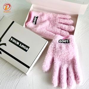 Gants de démaquillage réutilisables en <span class=keywords><strong>microfibre</strong></span> douce et écologique pour le visage, à cinq doigts, avec LOGO – Collection 2026 - Product Image 1