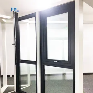 Modern Chinese Outward Opening Casement Window Double Glazed Aluminum Casement Window with Fly Screen for House