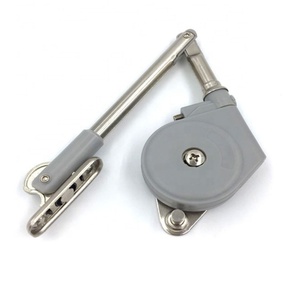 Charnière hydraulique à ressort à gaz pour porte battante, support de meuble, en alliage de zinc et acier, pour atelier, maison, tatami, salle à manger, avec bras de freinage - Product Image 1