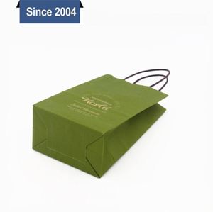 Custom Eco-Friendly Flat Fold Handle Shopping <b>Bag</b> Paper Kraft Folding Design for Food Supermarket Packing and Promotions - Product Image 3