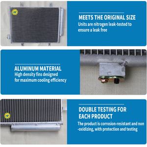 Pièces de climatisation automobile 08333030, condenseur refroidi par air pour Suzuki Celerio 82005269, prix d'usine du condenseur de climatisation 512084N - Product Image 5