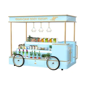 2023 Condition New Hot Dog Cart Mobile Stainless Steel Vendor Trailer For Hot Dog Fast Food Business For Sale
