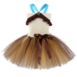 Indian Tv Movie Costume Tulle Party Princess Girl Tutu abiti per ragazze da 5 a 10 anni