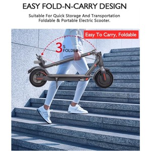 Patinete Eléctrico Plegable Rápido y Económico de Dos Ruedas con Velocidad de 25 km/h, Motor de 350 W, Batería de Litio para Adultos WY-XM Monopattino Elettrico Fold El - Product Image 2