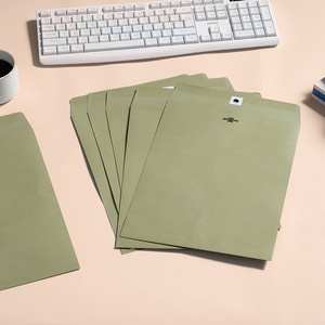 Enveloppes en papier kraft coloré 9x12 pouces avec fermeture à boucle en métal, réutilisables pour l'envoi de documents, le classement au bureau - Product Image 1