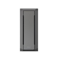 Boîtier d'ordinateur en acier de taille moyenne Galax Designer avec ventilateur, panneau frontal brossé, côtés en maille, cabinet de bureau noir, boîtier de jeu