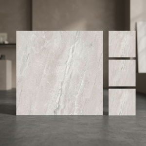 Uganda Market Grey Marble Look Porcelain Floor Tiles 600x600mm Glazed Ceramic Flooring - Product Image 2
