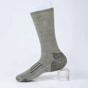 Chaussettes de randonnée en laine mérinos pour hommes de haute qualité, chaudes pour l'hiver, épaisses, résistantes, pour l'extérieur, vente en gros - Product Image 4