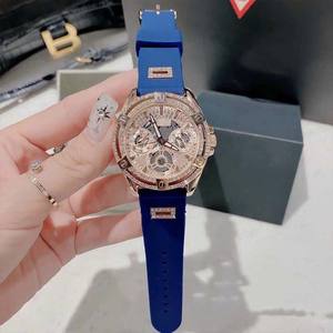 2024ใหม่ gss นาฬิกาควอตซ์หนา10มม. ของผู้หญิงหรูหราพร้อมอะคริลิคฝังเพชร - Product Image 4