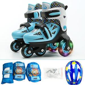 <strong>Ice</strong> <strong>Skates</strong> Lovely Stable Balance Slalom Parallel Flashing <strong>Ice</strong> <strong>Skate</strong> Roller Shoes Adjustable Washable Fall Prevention - Product Image 4