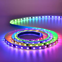 Оптовая Продажа с фабрики DC12V 4 провода Smart Series RGB + IC smd 5050-60LEDs светодиодные гибкие ленты