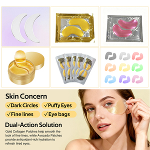 Patchs Hydrogel pour les Yeux au Collagène – Masque Hydratant <span class=keywords><strong>Anti</strong></span>-<span class=keywords><strong>Cernes</strong></span> et <span class=keywords><strong>Anti</strong></span>-Poches – Soin <span class=keywords><strong>Anti</strong></span>-Rides pour le Contour des Yeux - Product Image 4