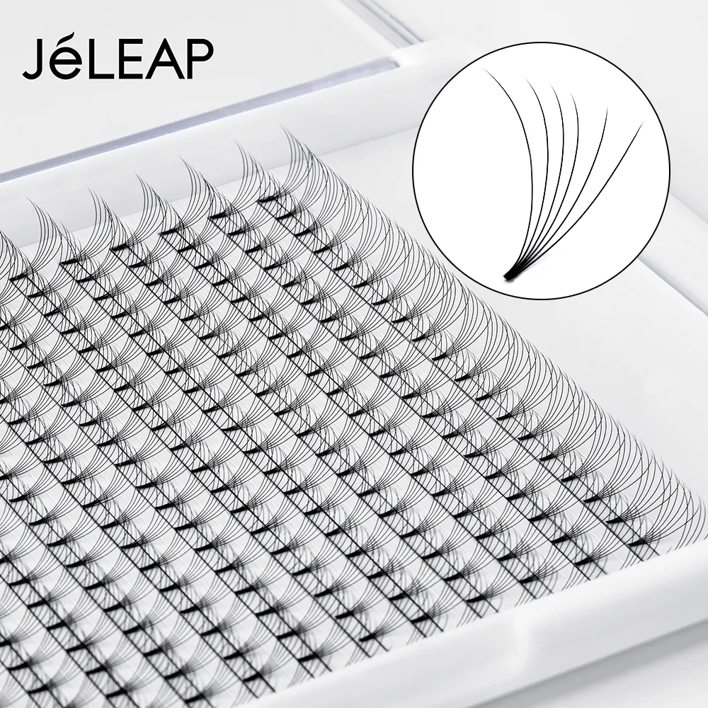 Korean pbt волокна Наращивание ресниц готовый веер 0,07 мм 8-18 мм 3d 4d 5d 6d готовый веер матовый черный предварительно изготовленный вентилятор 7 мм плоское основание