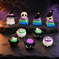 Porte-clés Fidget Clicker Personnalisé Saison Spooky, Breloque de Sac Imprimée en 3D, Cadeaux de Fête d'Halloween, Cadeaux pour la Guignole ou la Friandise