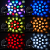 DMX512 Control 19x25W RGBW LED Projecteurs à tête mobile-Effet Halo de lavage de faisceau oculaire d'abeille pour l'éclairage de boîte de nuit