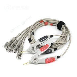 Alta Qualidade QIAO Kelvin Jacaré Clips com 4 Cobre Teste BNC Leads para o Uso do Medidor LCR - Product Image 1