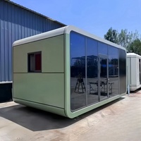 Casa de cabina Apple de acero galvanizado ecológica inteligente asequible de 40 pies para uso en villas o apartamentos