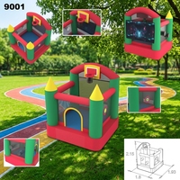 Château gonflable familial Hansenland Classic Jumping House avec écran de projection en tissu Oxford, capacité 3 personnes