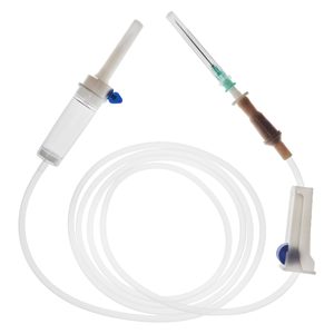 Equipo de Infusión IV Desechable para Adultos, Tubo de PVC Transparente, Certificado CE - Product Image 1