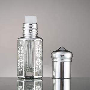 Botella de perfume de aceite esencial de anís estrellado portátil personalizada galvanoplastia estampado en caliente tapa de plástico roll-on botellas vacías - Product Image 3