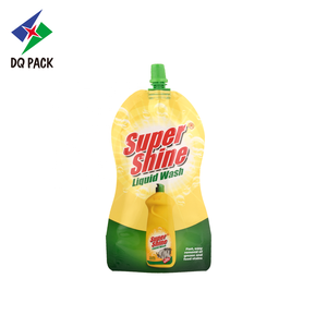DQ Gói Nước In Tùy Chỉnh Túi Vòi Hình Dạng Đặc Biệt 500ML Túi Vòi Phun Đứng Trong Suốt - Product Image 5
